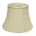 Homeroots 16 in. Altered Bell Monay Shantung Lampshade, Ivory 469630